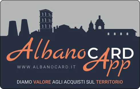 Tessera Albano Card con grafica della città